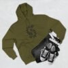 three panel fleece hoodie — "inhale & exhale, be energetic" motivational hoodie three panel fleece hoodie — "inhale & exhale, be energetic" motivational hoodie