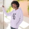 three panel fleece hoodie — "inhale & exhale, be energetic" motivational hoodie three panel fleece hoodie — "inhale & exhale, be energetic" motivational hoodie