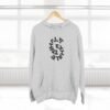 three panel fleece hoodie — "inhale & exhale, be energetic" motivational hoodie three panel fleece hoodie — "inhale & exhale, be energetic" motivational hoodie