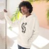 three panel fleece hoodie — "inhale & exhale, be energetic" motivational hoodie three panel fleece hoodie — "inhale & exhale, be energetic" motivational hoodie