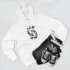 three panel fleece hoodie — "inhale & exhale, be energetic" motivational hoodie three panel fleece hoodie — "inhale & exhale, be energetic" motivational hoodie