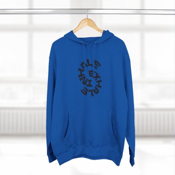 three panel fleece hoodie — "inhale & exhale, be energetic" motivational hoodie three panel fleece hoodie — "inhale & exhale, be energetic" motivational hoodie