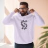 three panel fleece hoodie — "inhale & exhale, be energetic" motivational hoodie three panel fleece hoodie — "inhale & exhale, be energetic" motivational hoodie