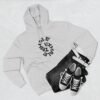 three panel fleece hoodie — "inhale & exhale, be energetic" motivational hoodie three panel fleece hoodie — "inhale & exhale, be energetic" motivational hoodie