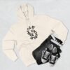 three panel fleece hoodie — "inhale & exhale, be energetic" motivational hoodie three panel fleece hoodie — "inhale & exhale, be energetic" motivational hoodie