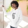 three panel fleece hoodie — "inhale & exhale, be energetic" motivational hoodie three panel fleece hoodie — "inhale & exhale, be energetic" motivational hoodie