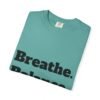 high premium breathe. balance. become. yoga t shirt