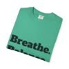 high premium breathe. balance. become. yoga t shirt