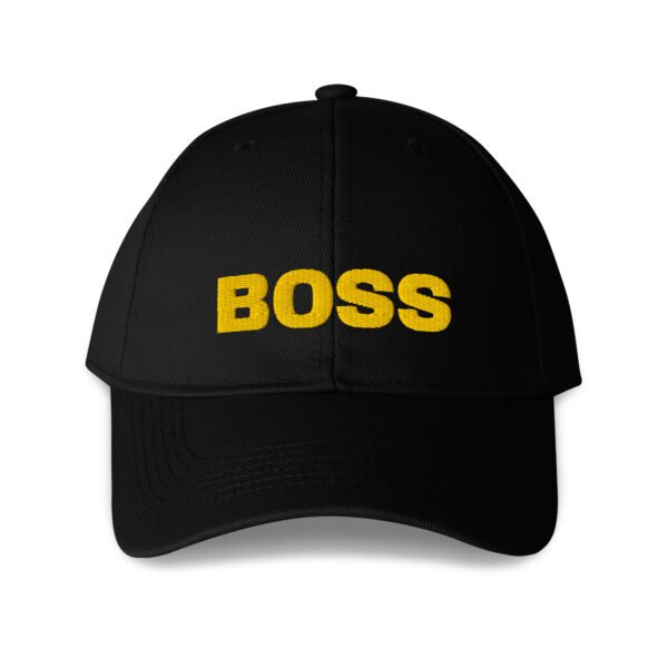 6-panel-adjustable-baseball-cap-black-front-6adeef32caee2.jpg BOSS Gold Adjustable Embroidered Streetwear Cap