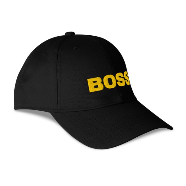 6-panel-adjustable-baseball-cap-black-right-front-6adeef32cdbea.jpg BOSS Gold Adjustable Embroidered Streetwear Cap