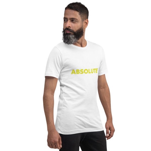 unisex-staple-t-shirt-white-right-front-6ac6102c519e7.jpg "ABSOLUTE" Unisex Premium Cotton Tee